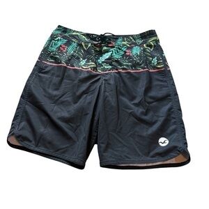 Men's hollister Black Tropical Swim Shorts